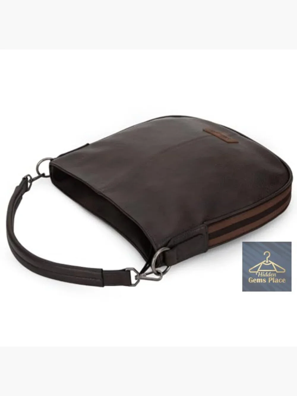 Hobo Crossbody Bag with Adjustable Strap Vegan Leather